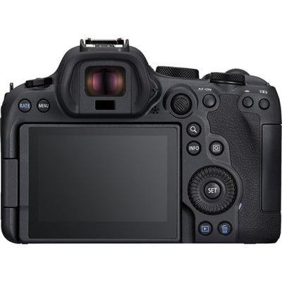 Canon EOS R6 Mark II Mirrorless Camera with RF 24-105mm f/4 Lens – full-frame camera kit offering high-speed performance, 4K video, and versatile zoom lens.