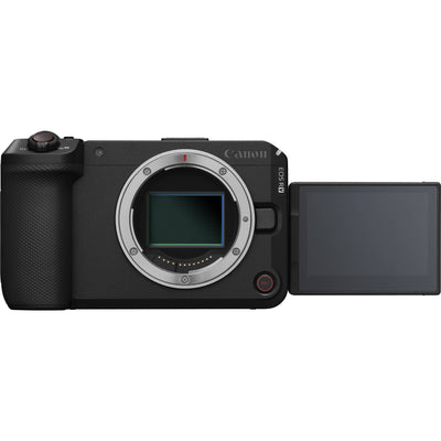 Canon EOS R6 V with its vari-angle screen to film 4K video