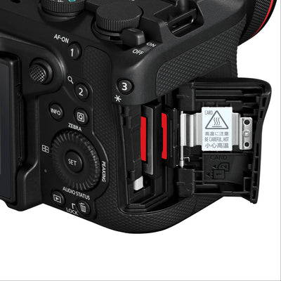 Canon EOS R6 V with its vari-angle screen to film 4K video