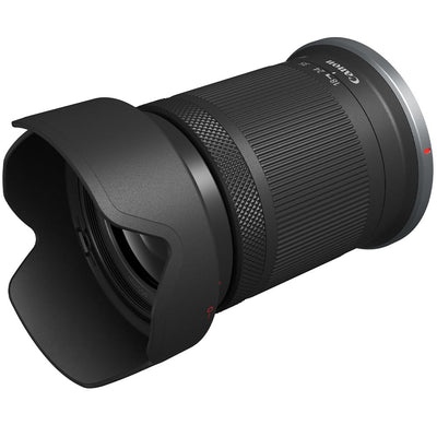 Canon EOS R7 Mirrorless Camera + RF-S 18-150mm Lens: 32.5MP APS-C sensor, DIGIC X processor, 4K 60p video (7K oversampled), 30fps burst, 7-stop IBIS, Dual Pixel CMOS AF II with AI tracking, RF-S 18-150mm f/3.5-6.3 IS STM lens with 4.5-stop stabilization included.