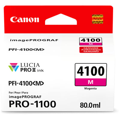 Canon PFI-4100 ink offers incredible colour reproduction, ensuring high-quality, vibrant, and long-lasting prints for professional applications.