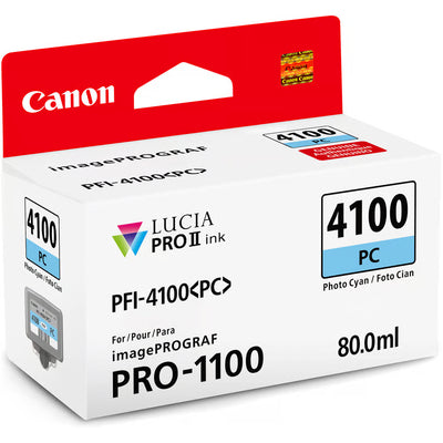 Canon PFI-4100 ink allows you to print up to 90 photos in A2 size, offering vibrant colours and exceptional durability for high-quality, professional prints.