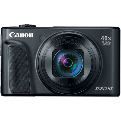 Canon SX740 HS Lite camera kit including tripod and travel case
