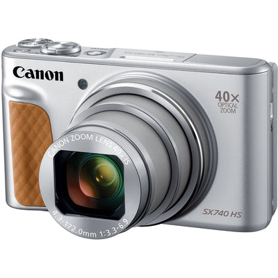 Canon SX740 HS Lite camera kit including tripod and travel case
