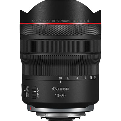 Canon RF 10-20mm f/4L IS STM ultra-wide-angle zoom lens for full-frame cameras with advanced optics and image stabilisation