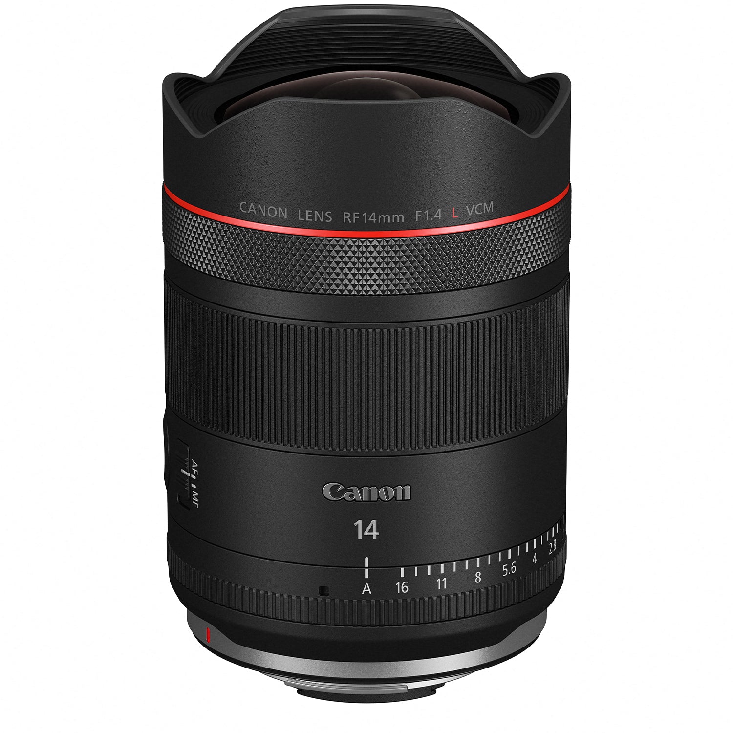 Ultra-wide Canon RF 14mm f/1.4L VCM prime lens with L-series build
