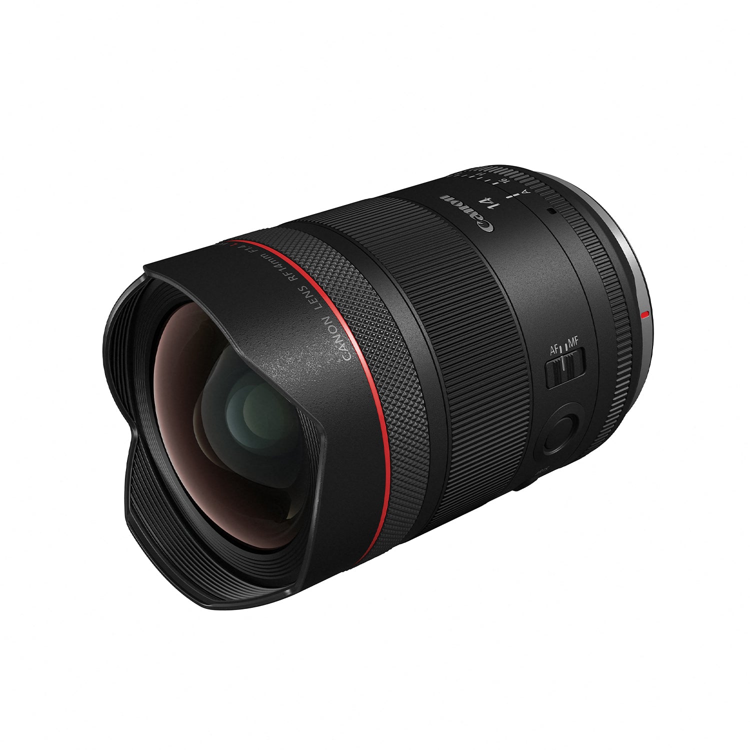 Ultra-wide Canon RF 14mm f/1.4L VCM prime lens with L-series build
