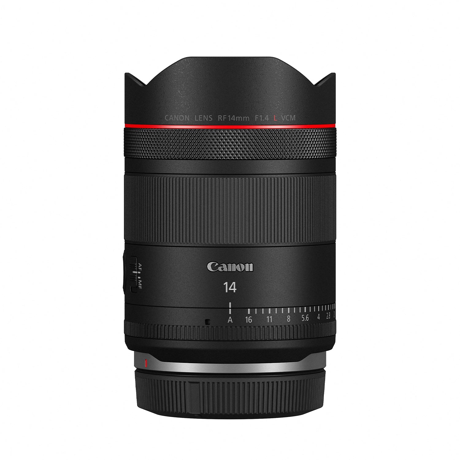Ultra-wide Canon RF 14mm f/1.4L VCM prime lens with L-series build
