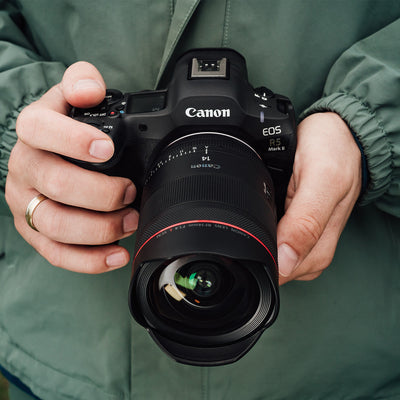 Ultra-wide Canon RF 14mm f/1.4L VCM prime lens with L-series build
