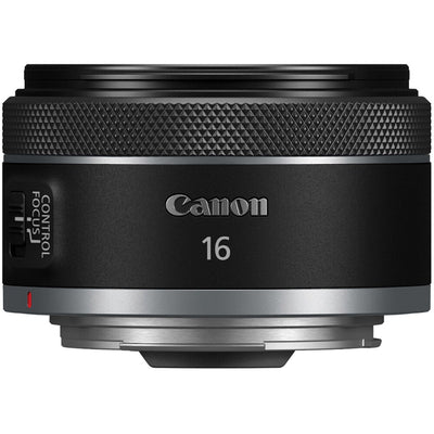 Canon RF 16mm f/2.8 STM ultra-wide-angle lens with compact design and smooth STM autofocus