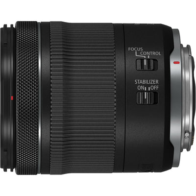 Canon RF 24-105mm f/4-7.1 IS STM lens for EOS R cameras with versatile zoom, optical image stabilisation, and Center Macro Focus