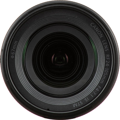 Canon RF 24-105mm f/4-7.1 IS STM lens for EOS R cameras with versatile zoom, optical image stabilisation, and Center Macro Focus