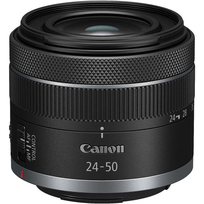Full-frame Canon RF 24-50mm f/4.5-6.3 IS STM lens with smooth STM focusing and 4.5-stop stabilisation