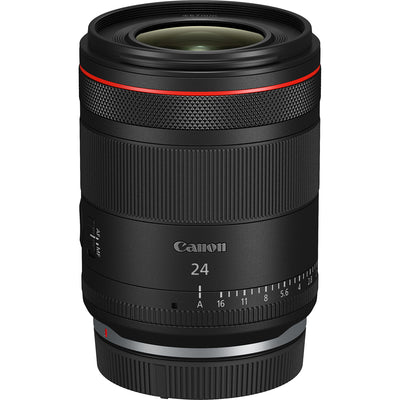 Canon RF 24mm f/1.4L VCM lens featuring 11-blade aperture, aspheric and UD elements for sharp low-light photography