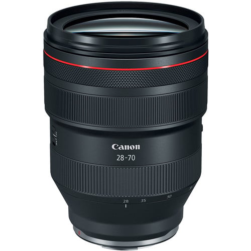 Canon RF 28-70mm f/2 L USM Lens – ultra-bright zoom with exceptional image quality and professional build, perfect for weddings, portraits, and events.