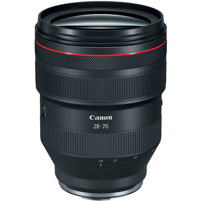 Canon RF 28-70mm f/2 L USM Lens – ultra-bright zoom with exceptional image quality and professional build, perfect for weddings, portraits, and events.