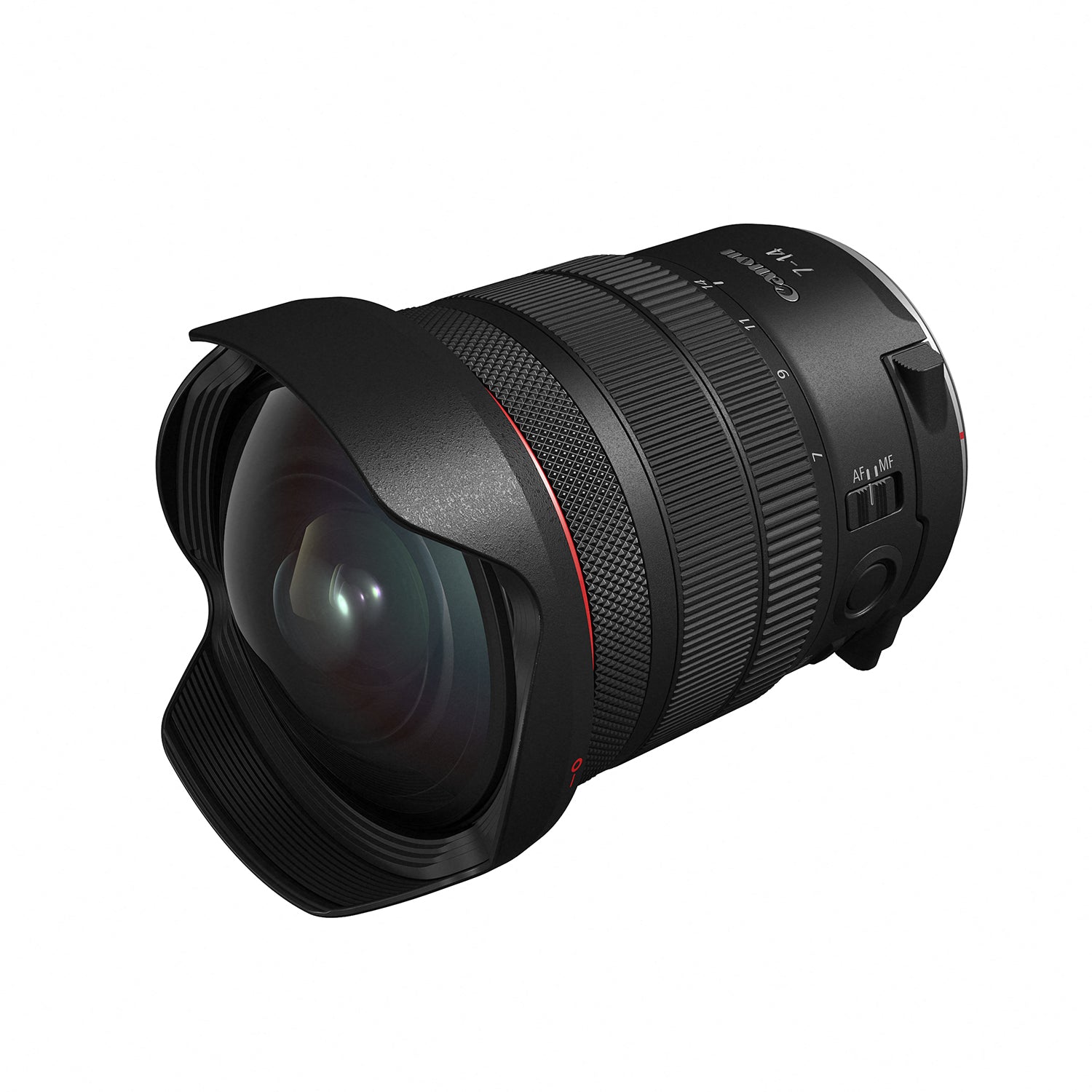 Ultra-wide Canon RF 7-14mm f/2.8-3.5L STM zoom lens with L-series build
