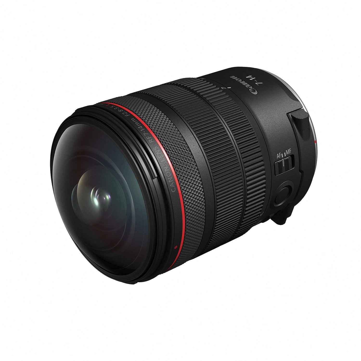 Ultra-wide Canon RF 7-14mm f/2.8-3.5L STM zoom lens with L-series build

