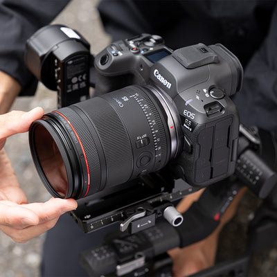 Canon RF 85mm f/1.4 L VCM Lens with bright aperture, creamy bokeh, advanced optics, and fast autofocus for portraits and video