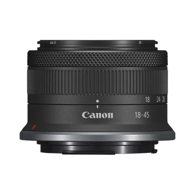 Canon RF-S 18-45mm f/4.5-6.3 IS STM. Lightweight everyday zoom lens for APS-C EOS R cameras, with Image Stabilizer and quiet STM autofocus.