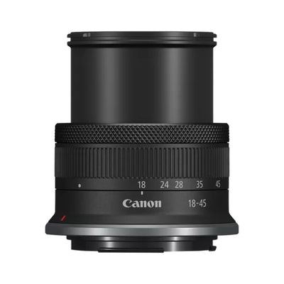 Canon RF-S 18-45mm f/4.5-6.3 IS STM. Lightweight everyday zoom lens for APS-C EOS R cameras, with Image Stabilizer and quiet STM autofocus.