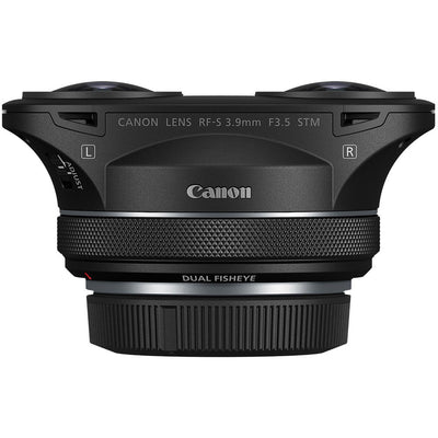 Canon RF-S 3.9mm f/3.5 STM Dual Fisheye lens with 144° viewing angle