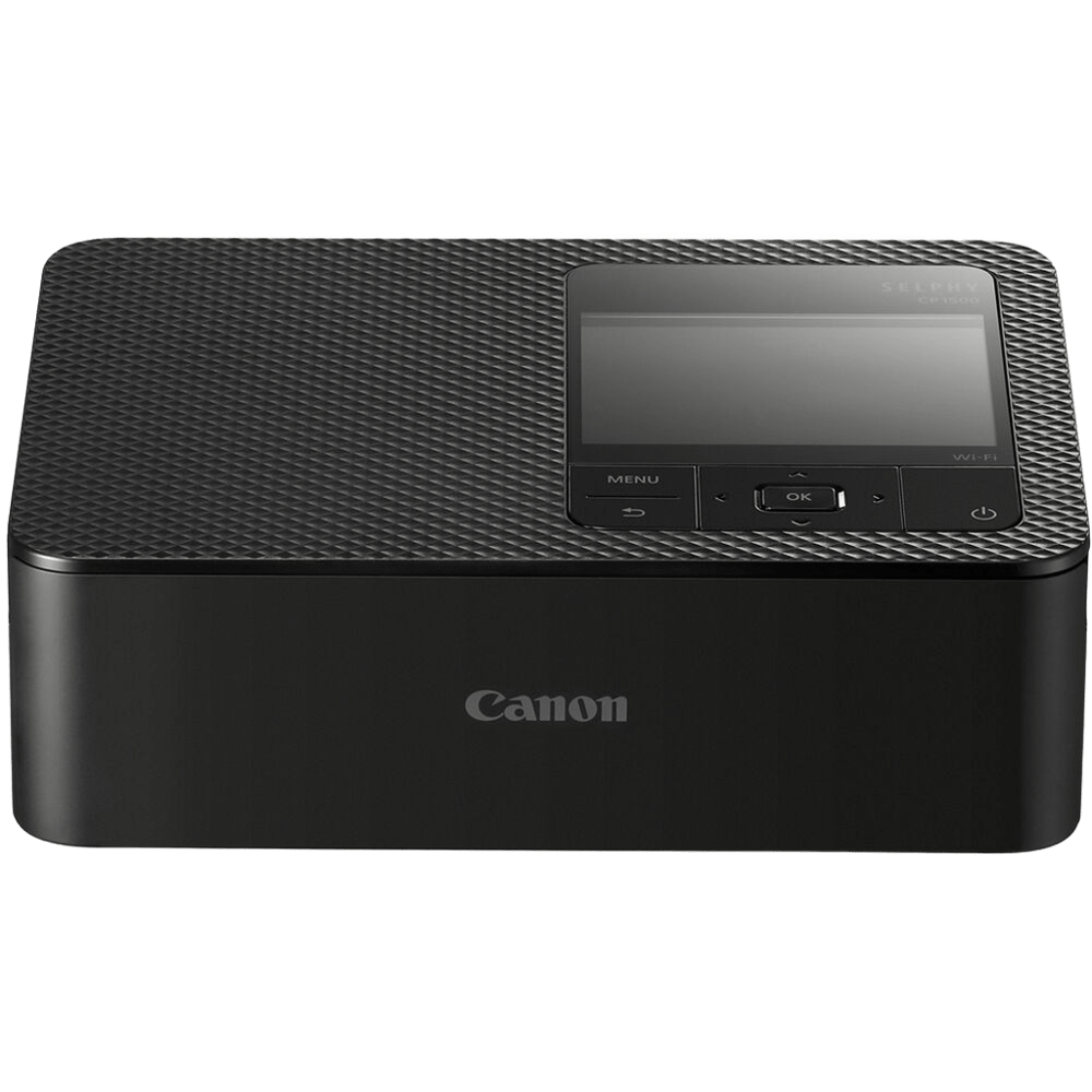 Canon SELPHY CP1500 Compact Photo Printer (Black) – stylish and portable printer that delivers high-quality, long-lasting prints straight from your phone or camera.
