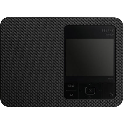 Canon SELPHY CP1500 Compact Photo Printer (Black) – stylish and portable printer that delivers high-quality, long-lasting prints straight from your phone or camera.

