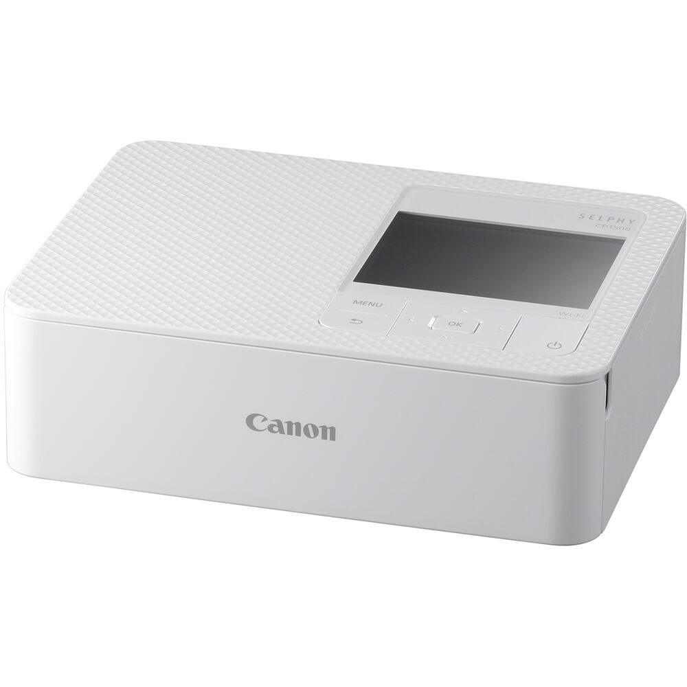 Canon SELPHY CP1500 Compact Photo Printer (White) – stylish and portable printer that delivers high-quality, long-lasting prints straight from your phone or camera.
