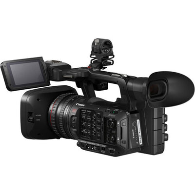 Canon XF605 UHD 4K HDR professional camcorder with 15x L-series zoom lens and advanced autofocus