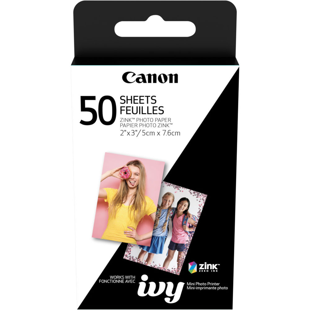 Mini Photo Printer + ZINK Paper 50枚付き Canon Zoemini Zink Photo Paper (50 Pack) – Outdoorphoto