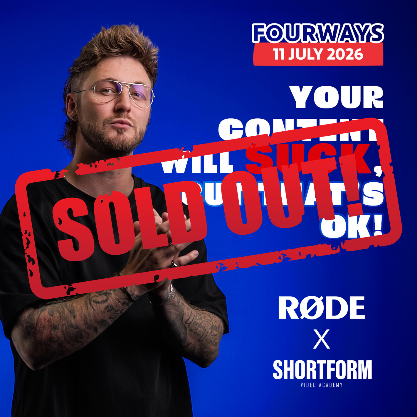 "Your Content Will Suck, but that’s ok" by Canton Parker x RØDE | 11 July