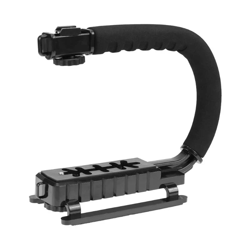 E-Photographic Movie Maker Camera Stabiliser (Black) with adjustable counterweights on white background.