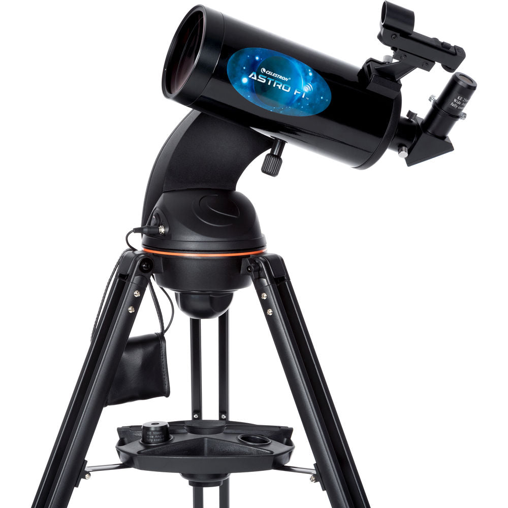 The Celestron Astro Fi 102mm Telescope offers dazzling views of craters on the Moon, the rings of Saturn, the Great Red Spot on Jupiter, and so much more at night.