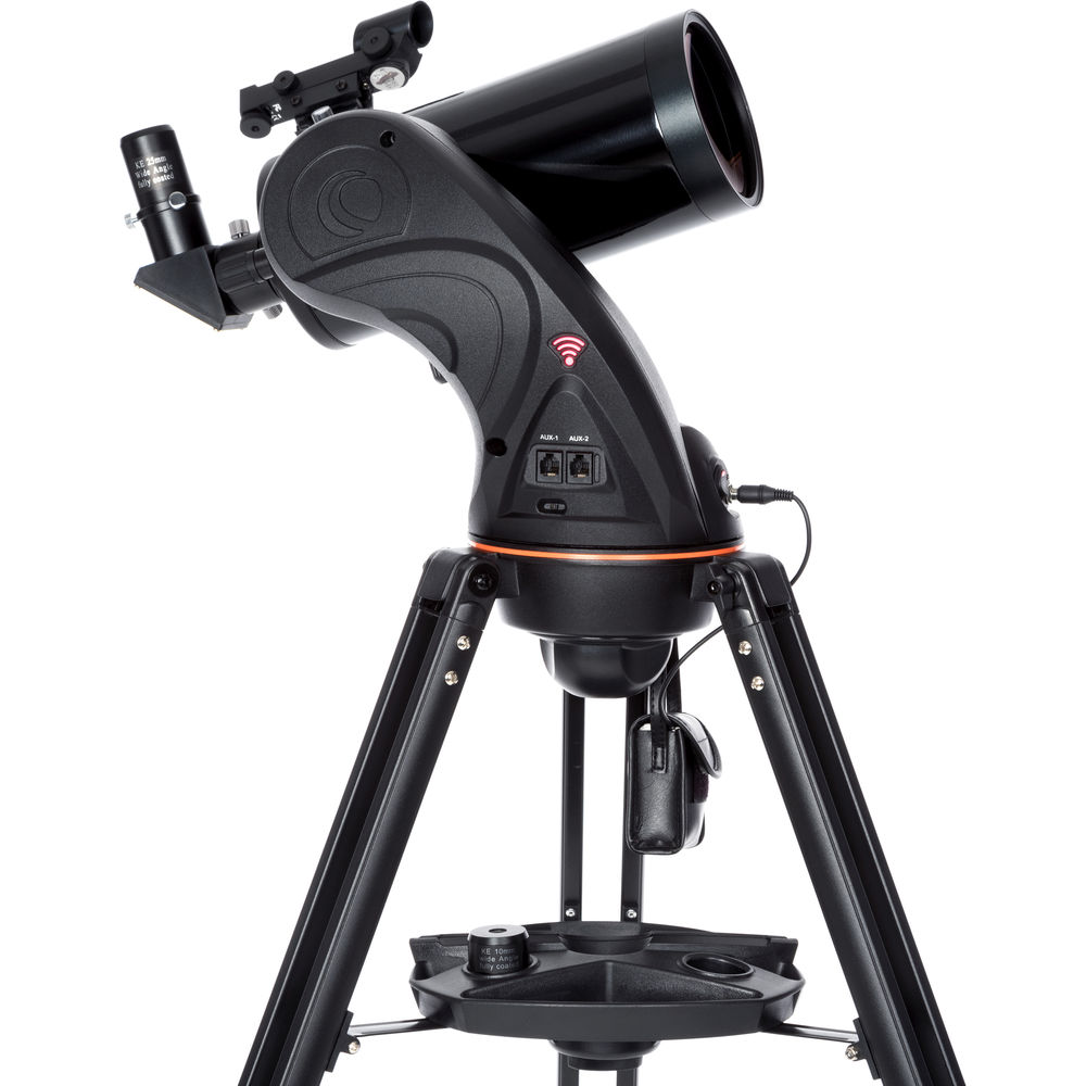 The Celestron Astro Fi 102mm Telescope offers dazzling views of craters on the Moon, the rings of Saturn, the Great Red Spot on Jupiter, and so much more at night.