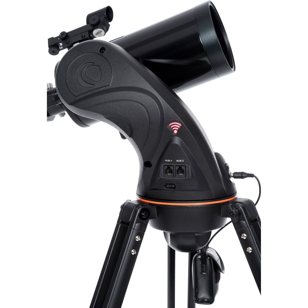 The Celestron Astro Fi 102mm Telescope offers dazzling views of craters on the Moon, the rings of Saturn, the Great Red Spot on Jupiter, and so much more at night.