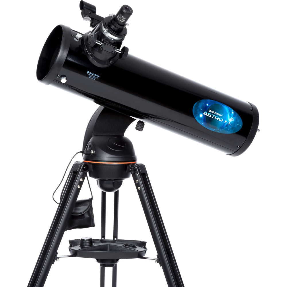 Take in the sky with the computerised Celestron Astro Fi 130mm Telescope. Perfect for terrestrial and celestial viewing on the go.