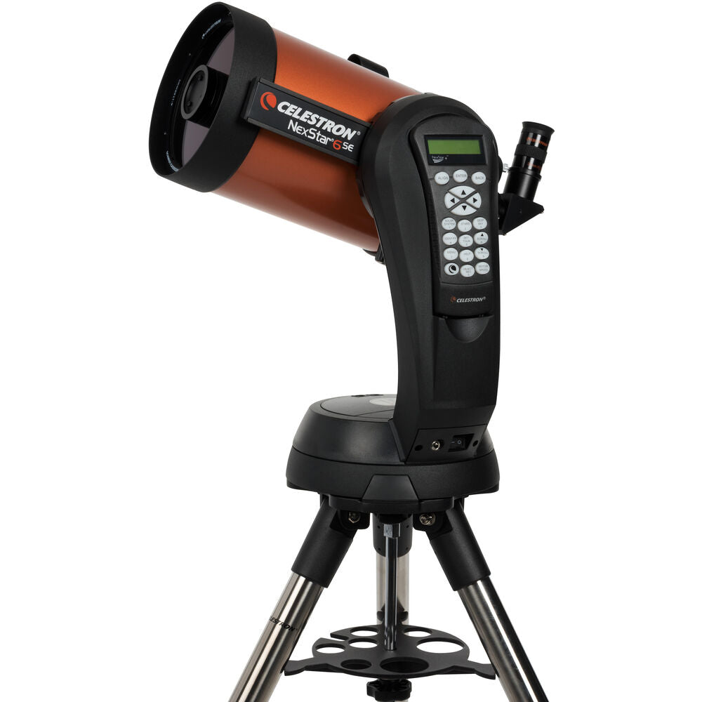 The signature orange-tube Celestron Nexstar 6SE Telescope packs enough light-gathering ability to observe the best that the solar system has to offer.