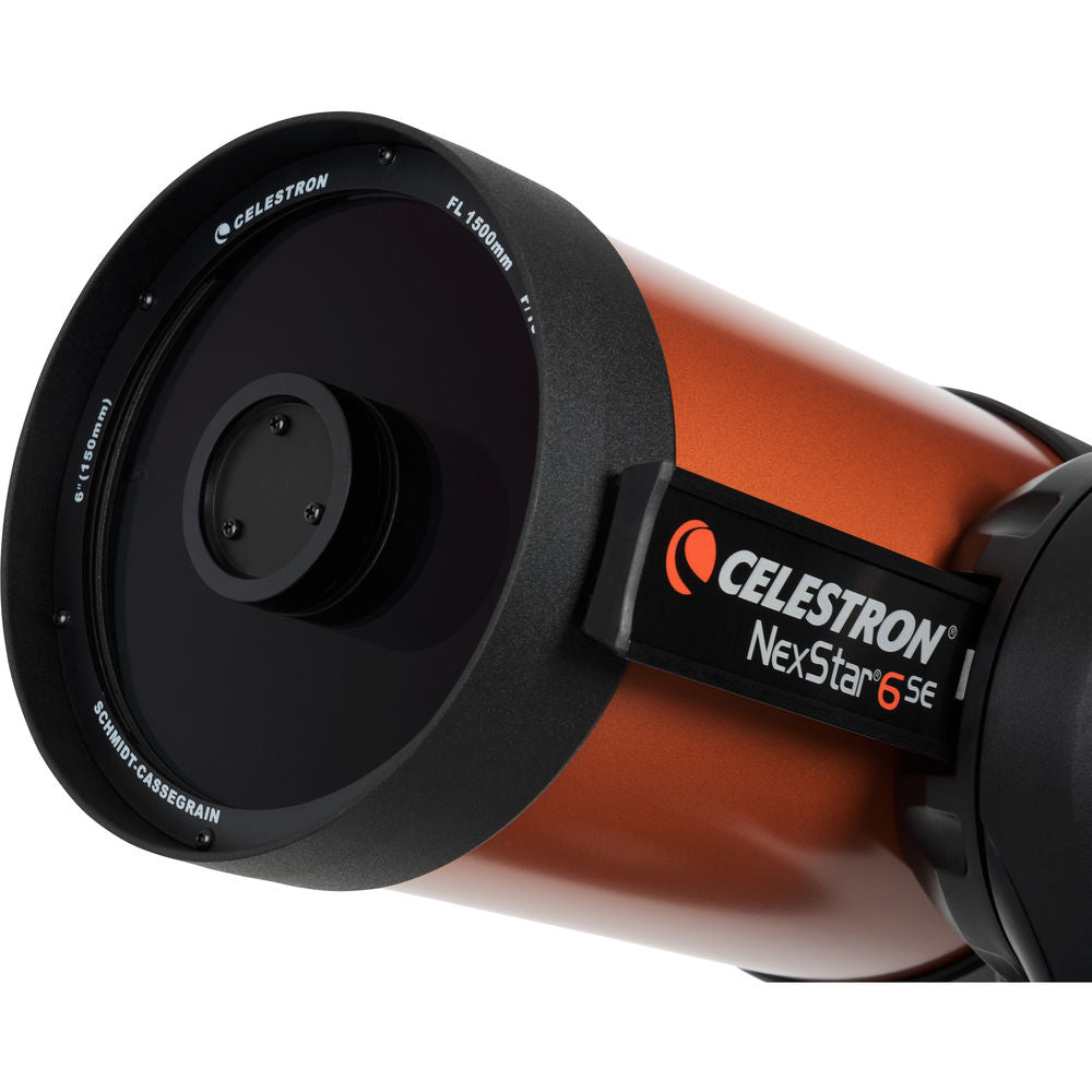 The signature orange-tube Celestron Nexstar 6SE Telescope packs enough light-gathering ability to observe the best that the solar system has to offer.