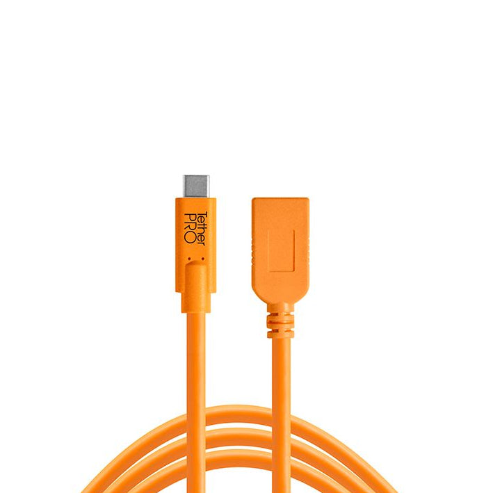 Tether Tools TetherPro USB-C to USB-A Female Adaptor (4.6m) for tethered photography connections.
