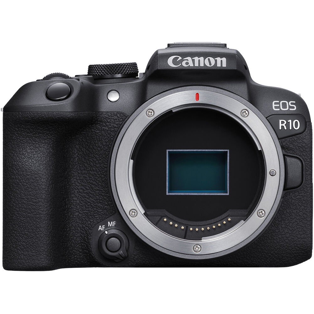 Take the Canon EOS R10 along on your trip. Captures quality 24.2 MP images and 4K video. Its versatility will speak for itself. Compatible with RF lenses.