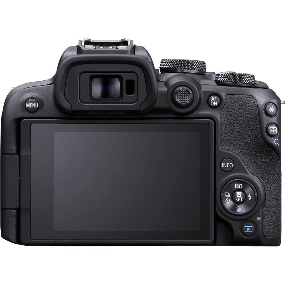 Take the Canon EOS R10 along on your trip. Captures quality 24.2 MP images and 4K video. Its versatility will speak for itself. Compatible with RF lenses.