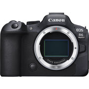Canon EOS R6 Mark II mirrorless camera with 24.2MP sensor, fast autofocus, and 4K 60p video for photography and multimedia creation