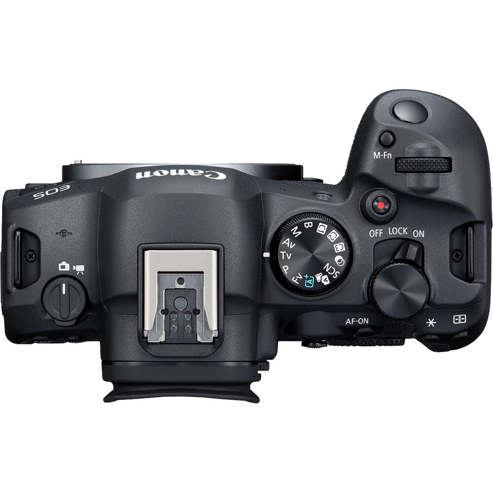 Canon EOS R6 Mark II mirrorless camera with 24.2MP sensor, fast autofocus, and 4K 60p video for photography and multimedia creation