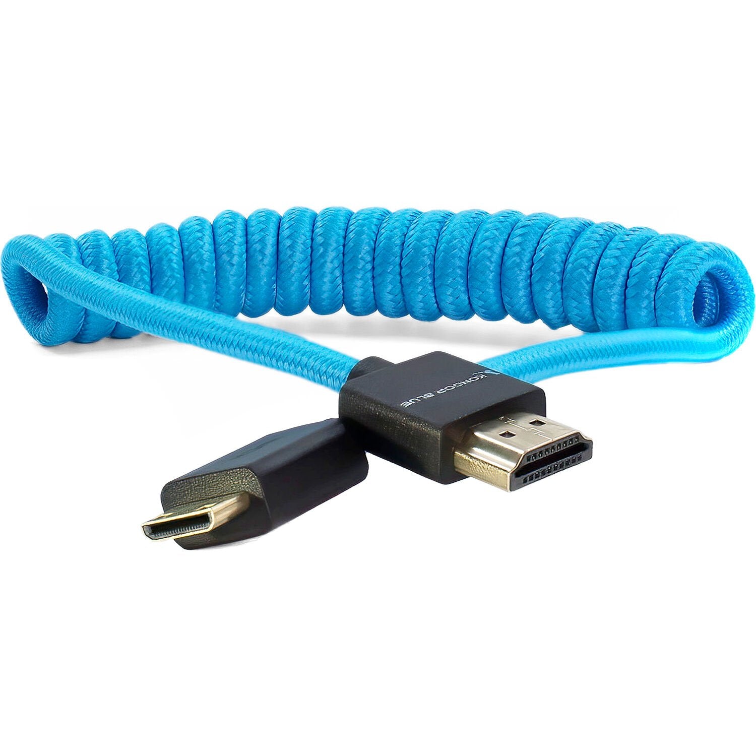 Streamline your content setup with the coiled mini-HDMI to HDMI cable. It is nylon braided for durability, tangle-free and extends up to 61cm. 