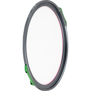 NiSi JetMag Pro UV filter attached to a camera lens, blocking UV light and reducing glare.