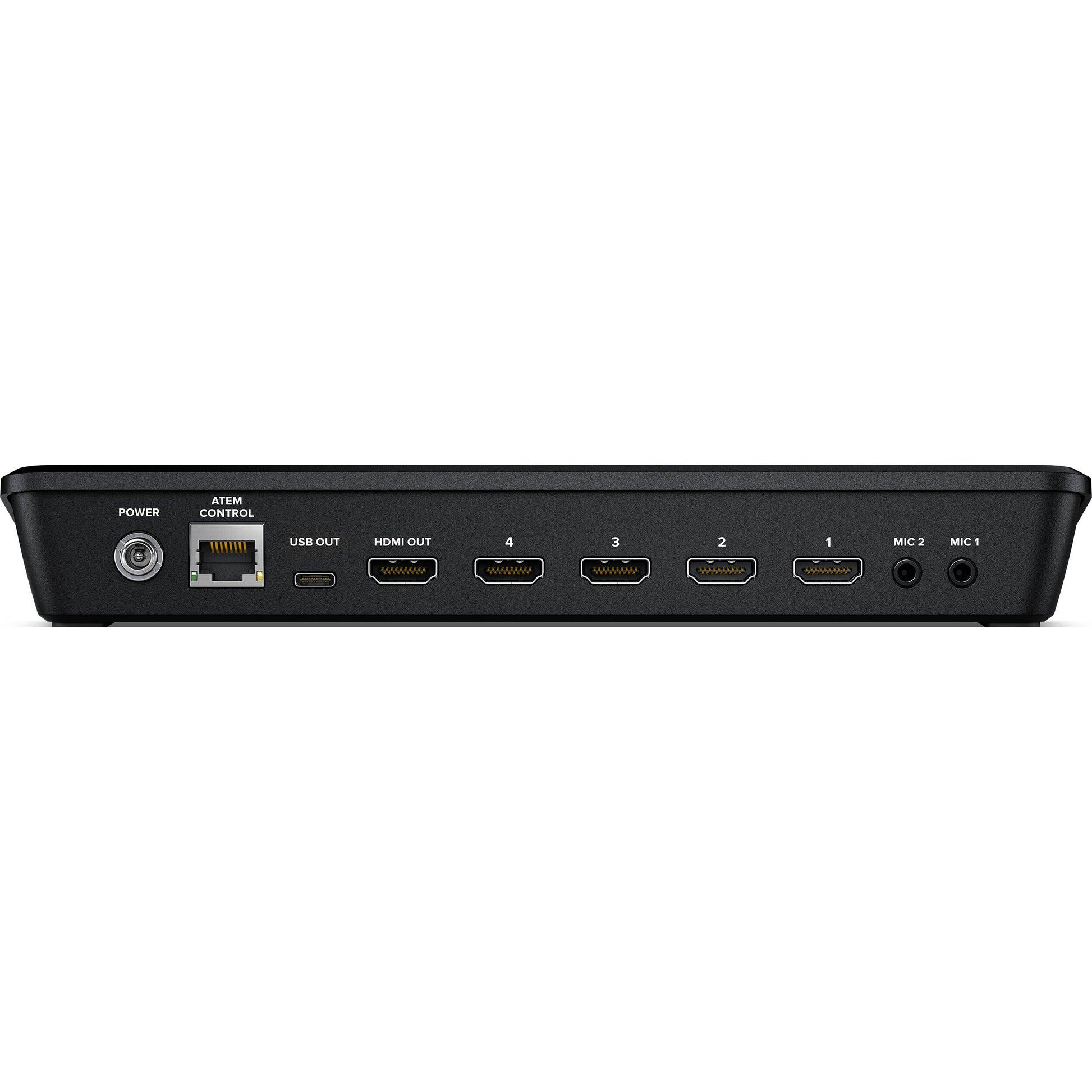 The Blackmagic Design ATEM Mini Pro ISO is a four-input live production switcher with an integrated control panel for multicamera live streaming. Buy online.