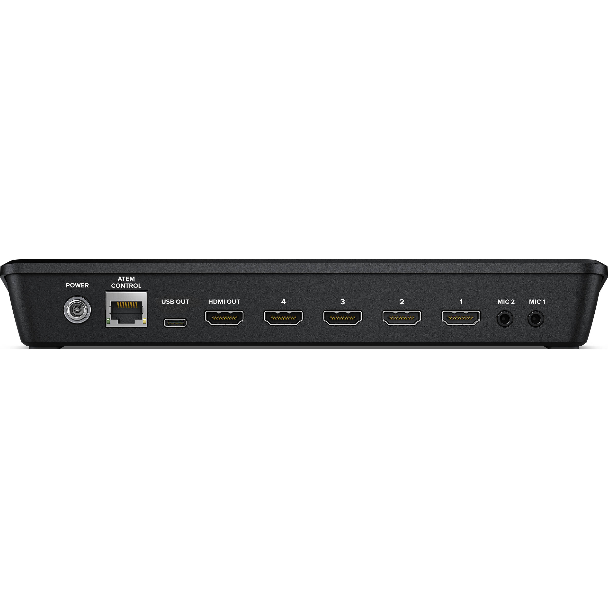 The Blackmagic Design ATEM Mini Pro ISO is a four-input live production switcher with an integrated control panel for multicamera live streaming. Buy online.