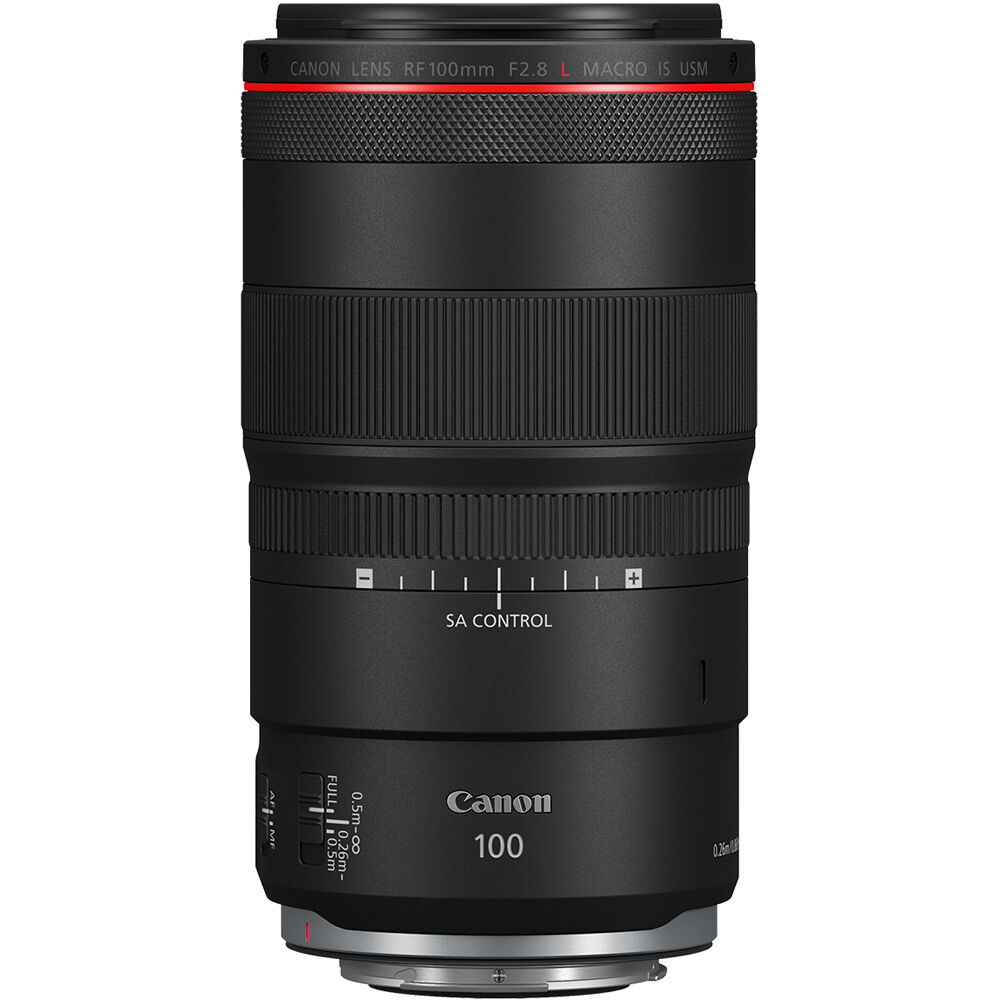 Canon camera lens on a white background