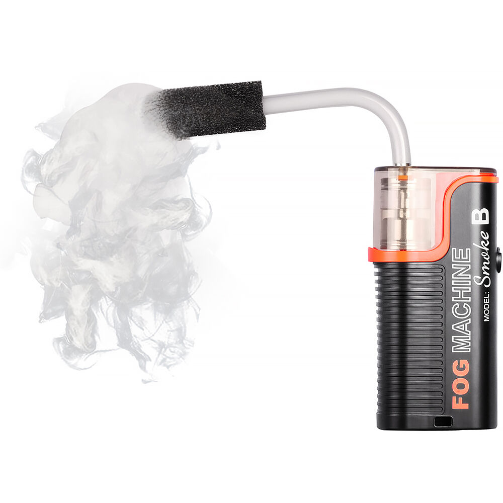 Lensgo handheld fog machine smoke B model, compact portable fogger for visual effects in photography and video.